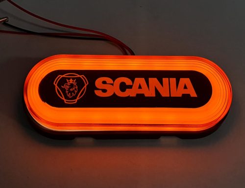 SCANIA LED dekor lámpa  Kerekített  12/24V SÁRGA