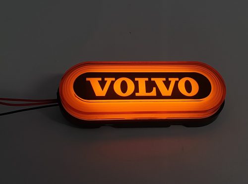 VOLVO LED dekor lámpa  Kerekített  12/24V SÁRGA