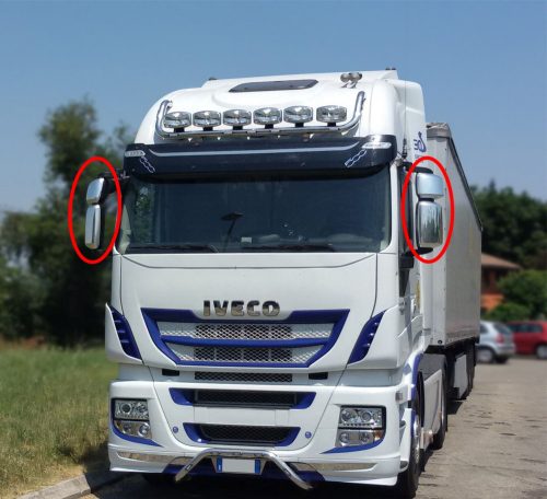 Iveco Stralis inox tükör borítás szett