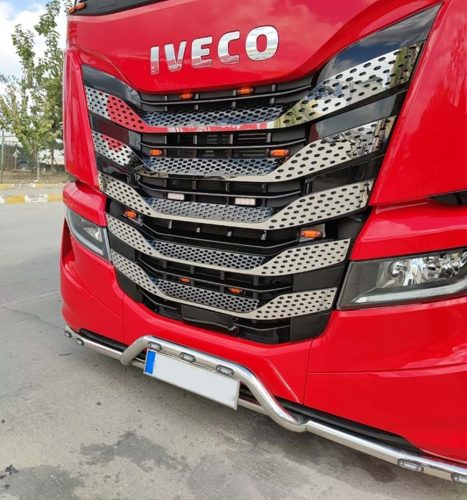 Iveco S-Way inox lökhárító konzol HAJLÍTOTT