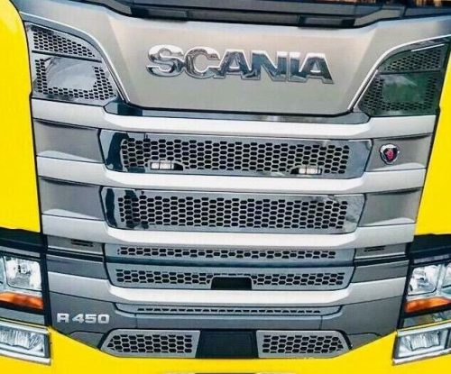 Scania R450 2017-től inox hűtőrács szett