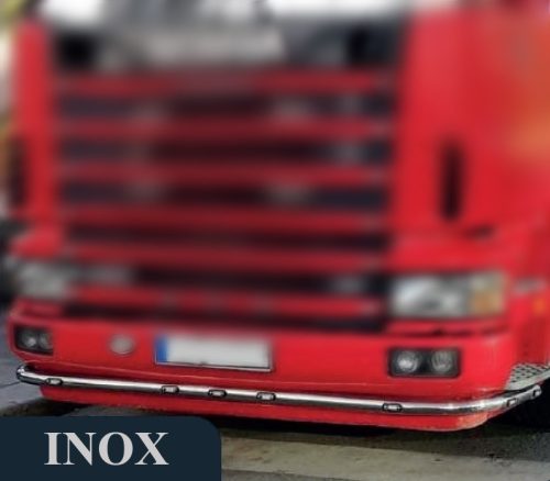 Scania inox lökhárító konzol FÉM lökhárítóra (LEDezhető)