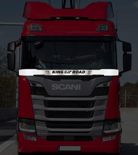 Scania S / R inox dísz a szélvédő aljára TELI