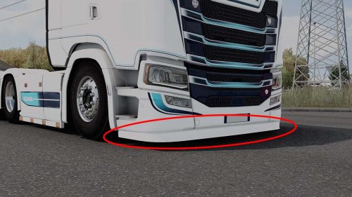 Scania S széria lökhárító spoiler